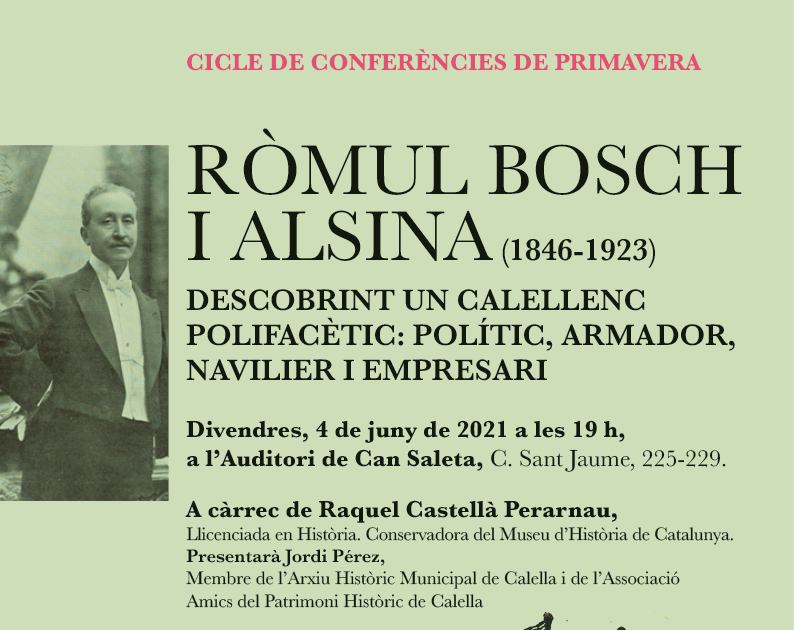 amicsescoltes's tweet photo. Conferència sobre Ròmul Bosch i Alsina https://t.co/e1uyFuwHqH https://t.co/TdRdK8FxiI