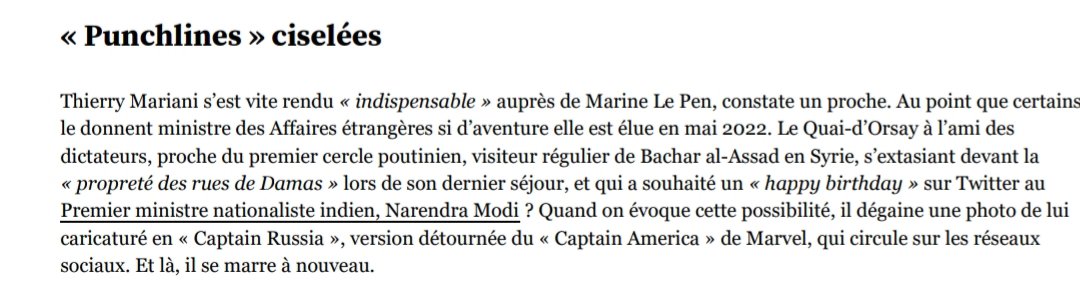 Lepinocchiodu84's tweet photo. Je vais vous faire un best-of du dossier de l'obs (👀) sur #Mariani le mercenaire du RN.
Visiblement, on lui a fourni son nouveau fond d'écran ! 😂⬇️ #CaptainRussia. https://t.co/xxNurZgkDM