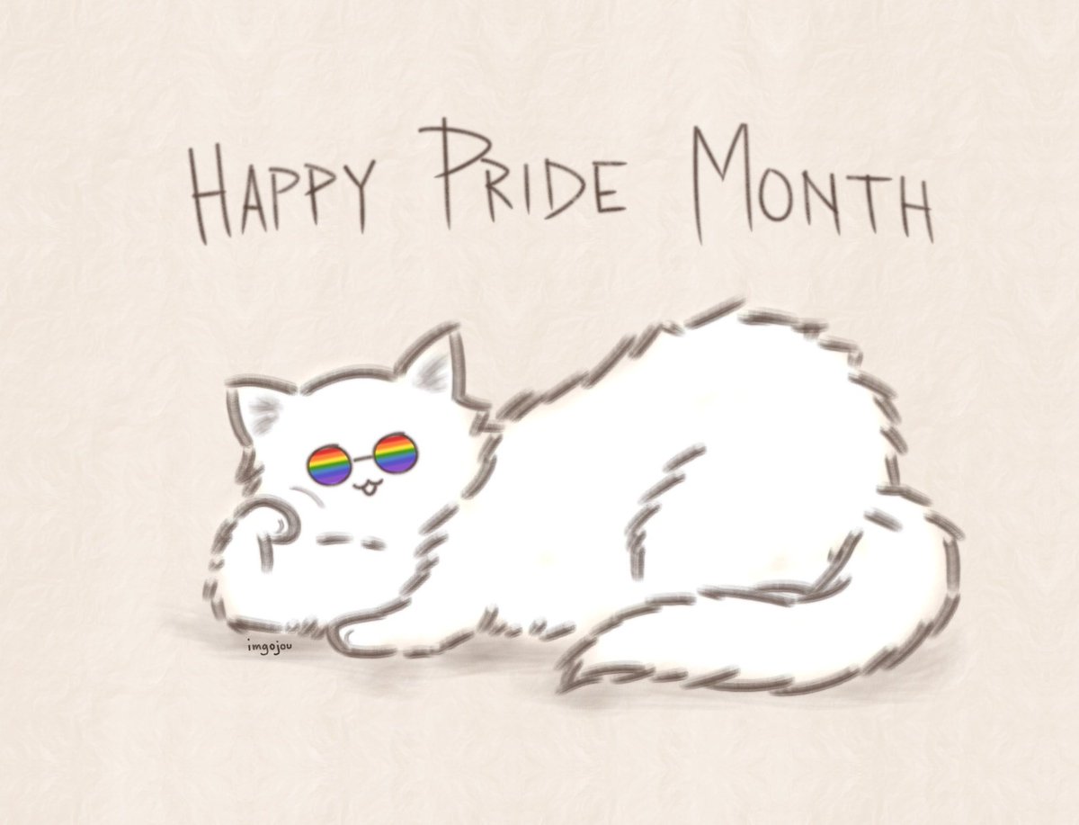 imgojou's tweet photo. meow it's pride month!!
#catjo #PrideMonth2021 https://t.co/iSheaFTrHG