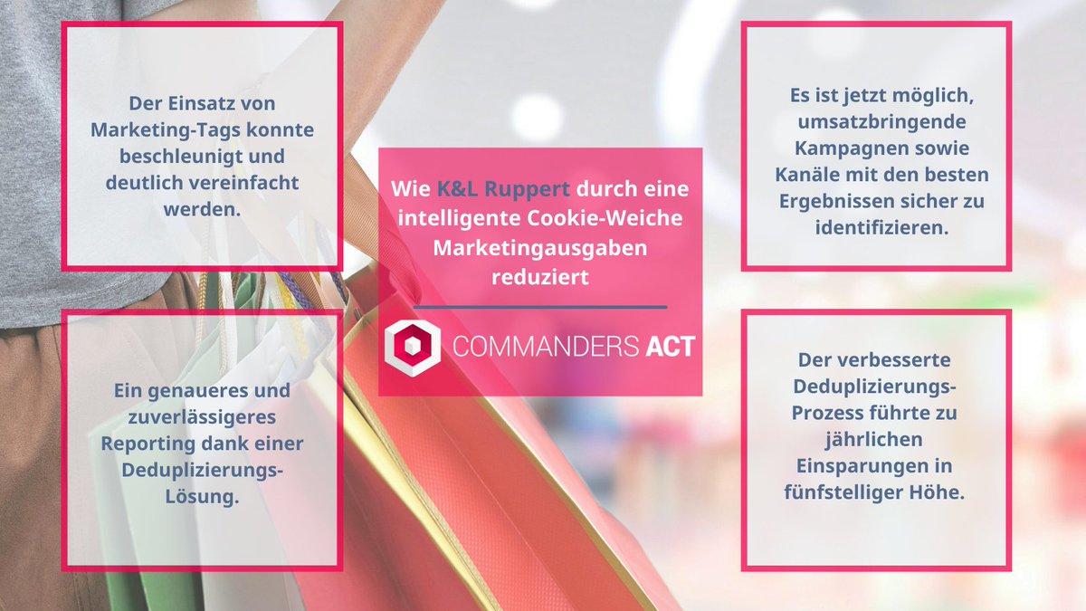 DCommanders's tweet photo. 💡Wie unterstützt Commanders Act seinen Kunden aus der Mode- und Einzelhandelsbranche K&amp;L Ruppert durch Optimierung der Customer Journey, seine Marketingausgaben zu reduzieren?
 👉 https://t.co/OAnw69wGhj
#Commandersact #CaseStudies #onlinemarketing  #omnichannel #tag #CDP https://t.co/NIeFBiJoKb