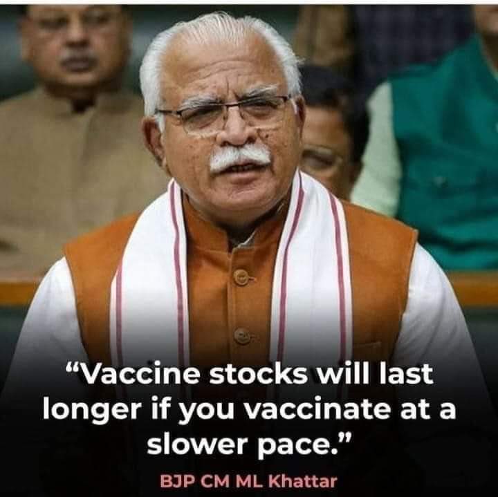geetv79's tweet image. Looks like RSS pracaharks are busy manufacturing deadly 3rd, 4th &amp;amp; 5th Covid waves for Indians. 

&quot;We defeated Covid without vaccines&quot; 🤐
&quot;Vaccine stocks will last longer if you vaccinate at a slower pace&quot; 🤐
#ModiAgainstNation 
#BJPBhagaoDeshBachao 
#VaccinateEveryIndian