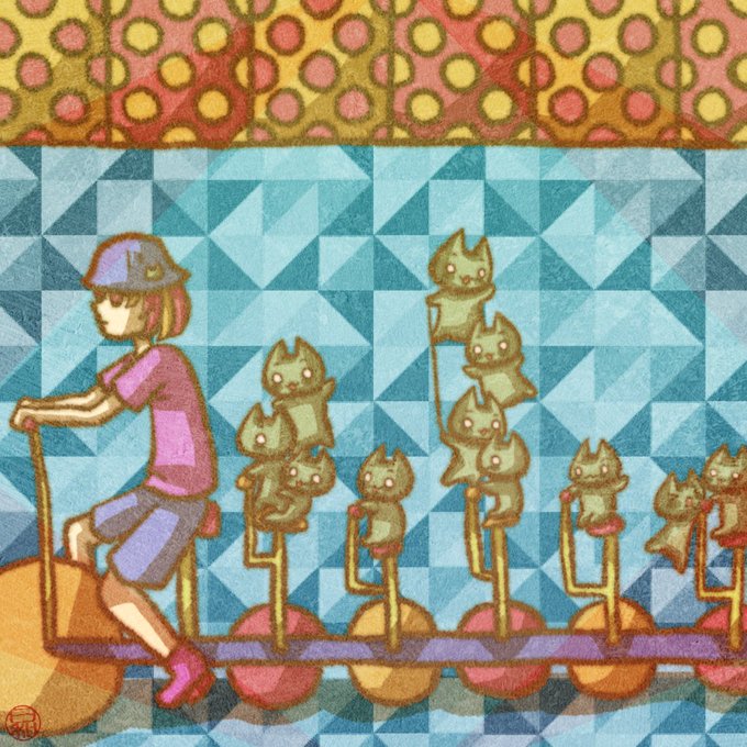 自転車に乗るのtwitterイラスト検索結果