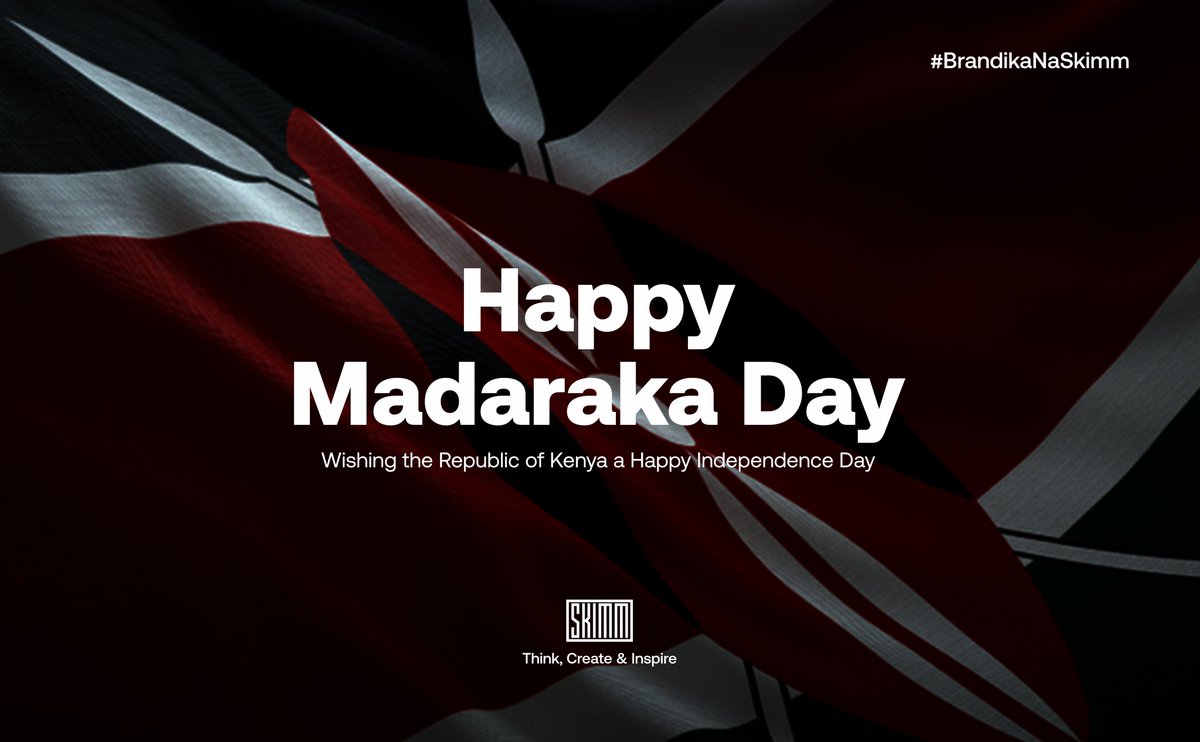 The Skimm Creative team wishes all Kenyans a Happy 58th #MadarakaDay. Remember that "Freedom is nothing but a chance to be better" - Albert Camus

#MadarakaDay2021
#BrandikaNaSkimm