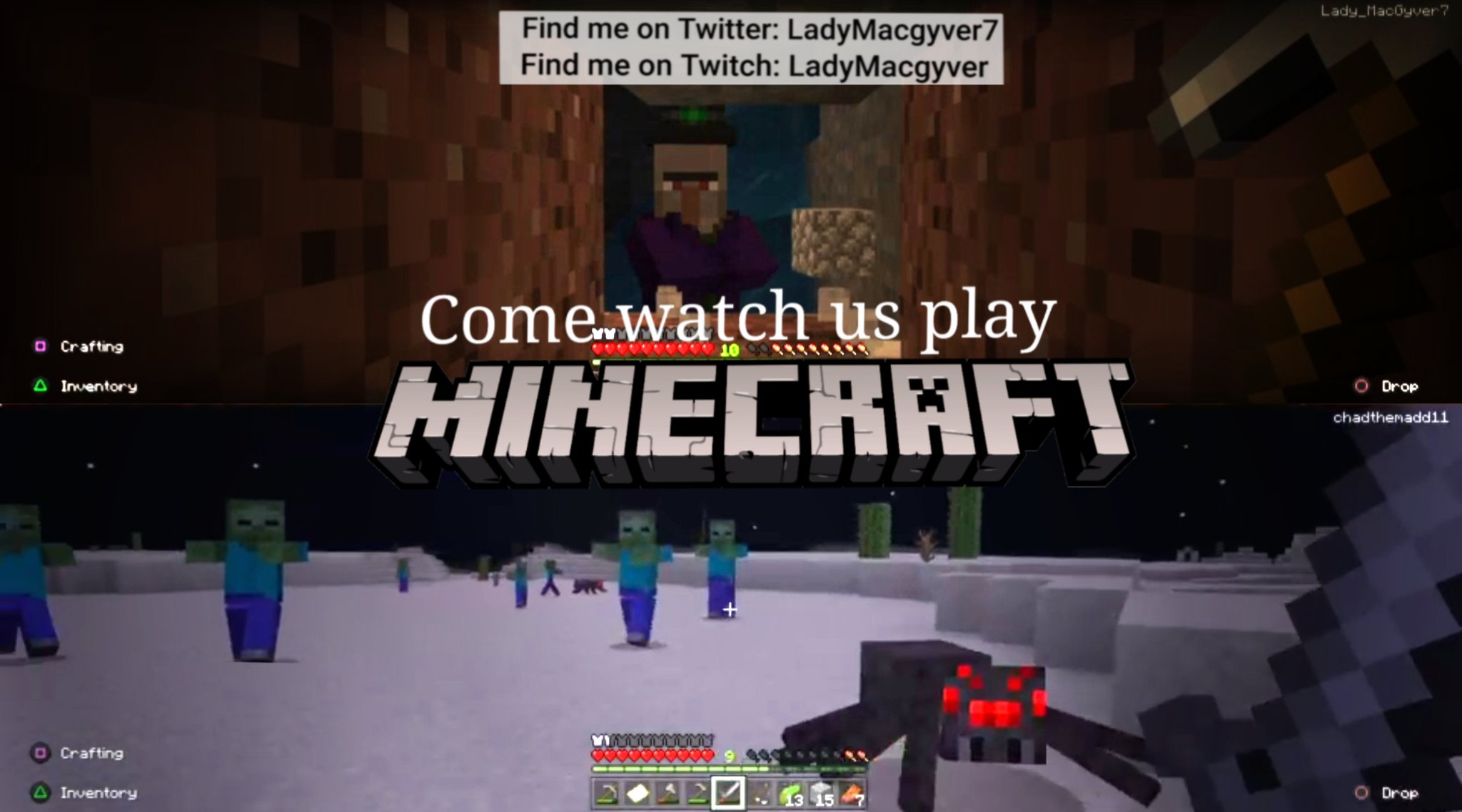 Ladymacgyver Come Watch Us Play Minecraft On Twitch T Co Inrej8o0d4 Twitch Twitchstreamer Twitchstreaming Game Gaming Gamer Gamercouple Multiplayer Stream Streamer Streaming Livestreamer Ps4 Minecraft T Co