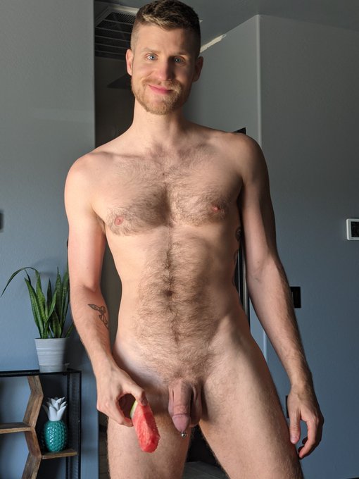 Happy memorial day ? who wants some watermelon? ?#gays #gayotter #princealbert #gayhairy https://t.c