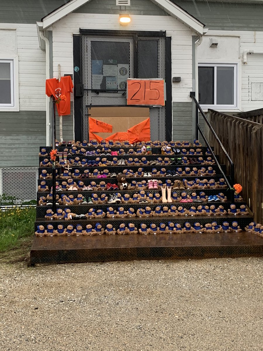 Constance Lake First Nation  Band Representatives Team (half of us) #215Indigenouschildren #215CanadaDayOfMourning #215teddybears #215shoes #heartsareheavy #hugyourbabiescloser  #CanadianGenocide #childwelfare