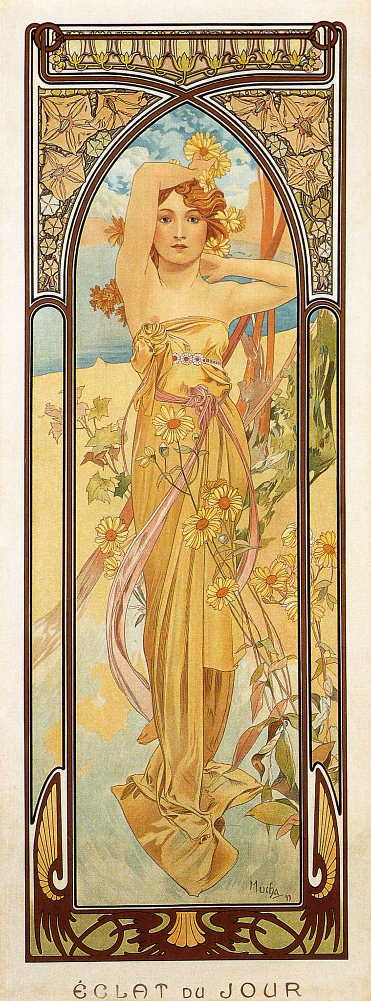 Arte y más on Twitter: "Luminosidad del día, 1899, Alphonse Mucha…