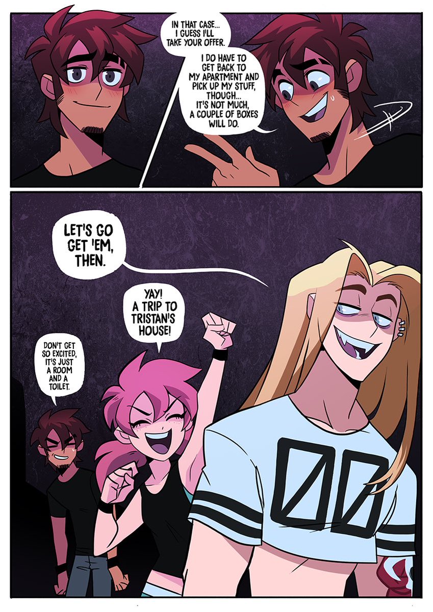 ✖️ Vamp Sabbath update!!
Check out my tapas link to read it on the platform! It gets me paid and the comic is for free 🤩!!
👉 https://t.co/yWFjaAsPWP