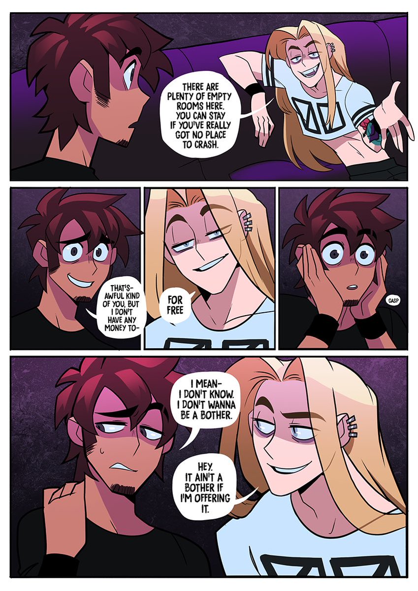 ✖️ Vamp Sabbath update!! 
Check out my tapas link to read it on the platform! It gets me paid and the comic is for free 🤩!!  
👉 https://t.co/yWFjaAsPWP 