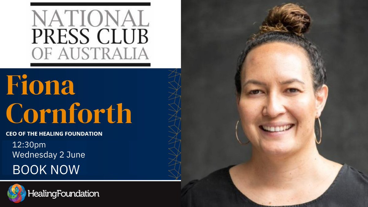 We can address the needs of #StolenGenerations survivors to improve their quality of life and health outcomes. TOMORROW: <a href="/fi_cornforth/">Fiona Cornforth</a> will deliver the #NPC Address at 12:30pm on <a href="/ABCTV/">abctv</a> #auspol #qt npc.org.au/speaker/2021/8…