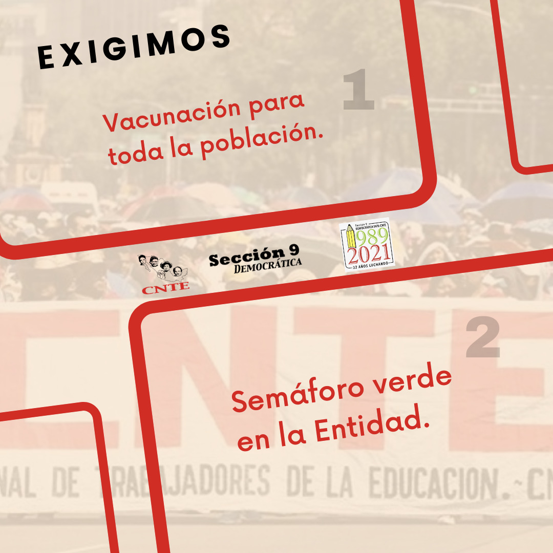 Sección 9 Democrática SNTE-CNTE tweet media