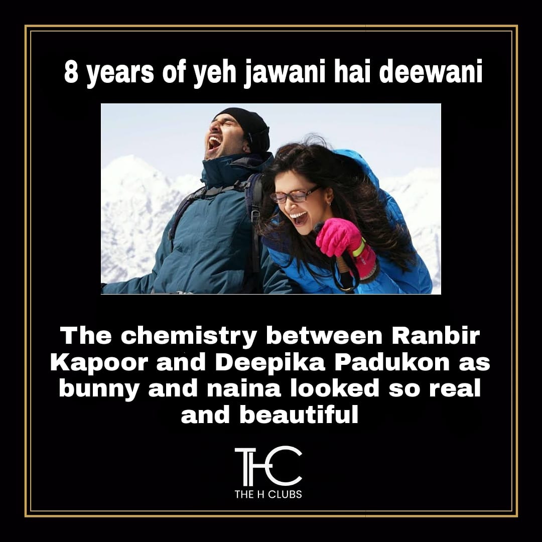 This movie gives a huge couple goals as well as traveler goals with best buddies.

#yehjawanihaideewani #bollywood #ranbirkapoor #deepikapadukone #bunnyandnaina #naina #bunny #shimla #likeforlikes #lovestory #romantictales #romanticcouples