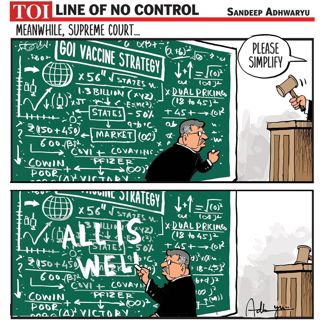 t_d_h_nair's tweet image. Tushar Mehta explaining Govt&apos;s Covid vaccine policy in Supreme Court