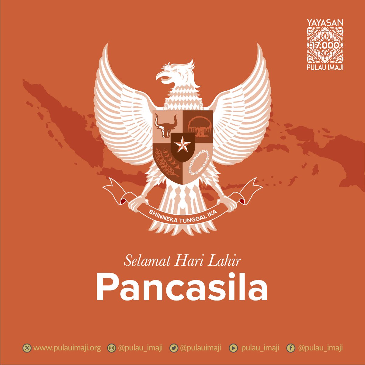 pulauimaji's tweet photo. Nilai-nilai Pancasila bukan sekadar untuk dihapal dalam pelajaran, tetapi juga untuk dihayati dalam kehidupan sehari-hari. 

Selamat memperingati Hari Lahir Pancasila. https://t.co/T3MYB3zcMi