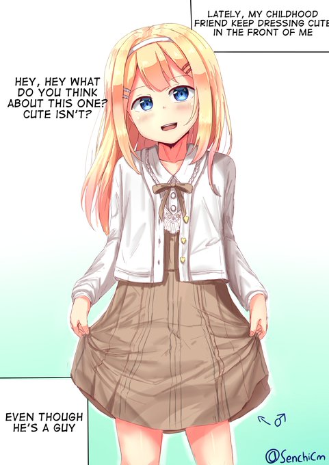 What if you have a childhood friend like this? Hmmmm 🤔
I hope this "gurl" will make your weekday better.
--------
commission work >.> 
#女裝 #男の娘 