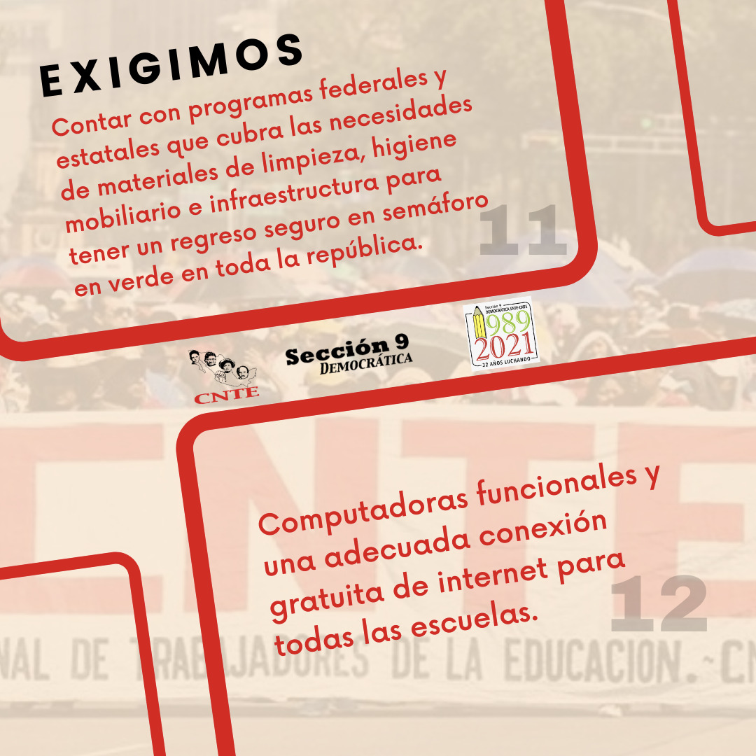 Sección 9 Democrática SNTE-CNTE tweet media