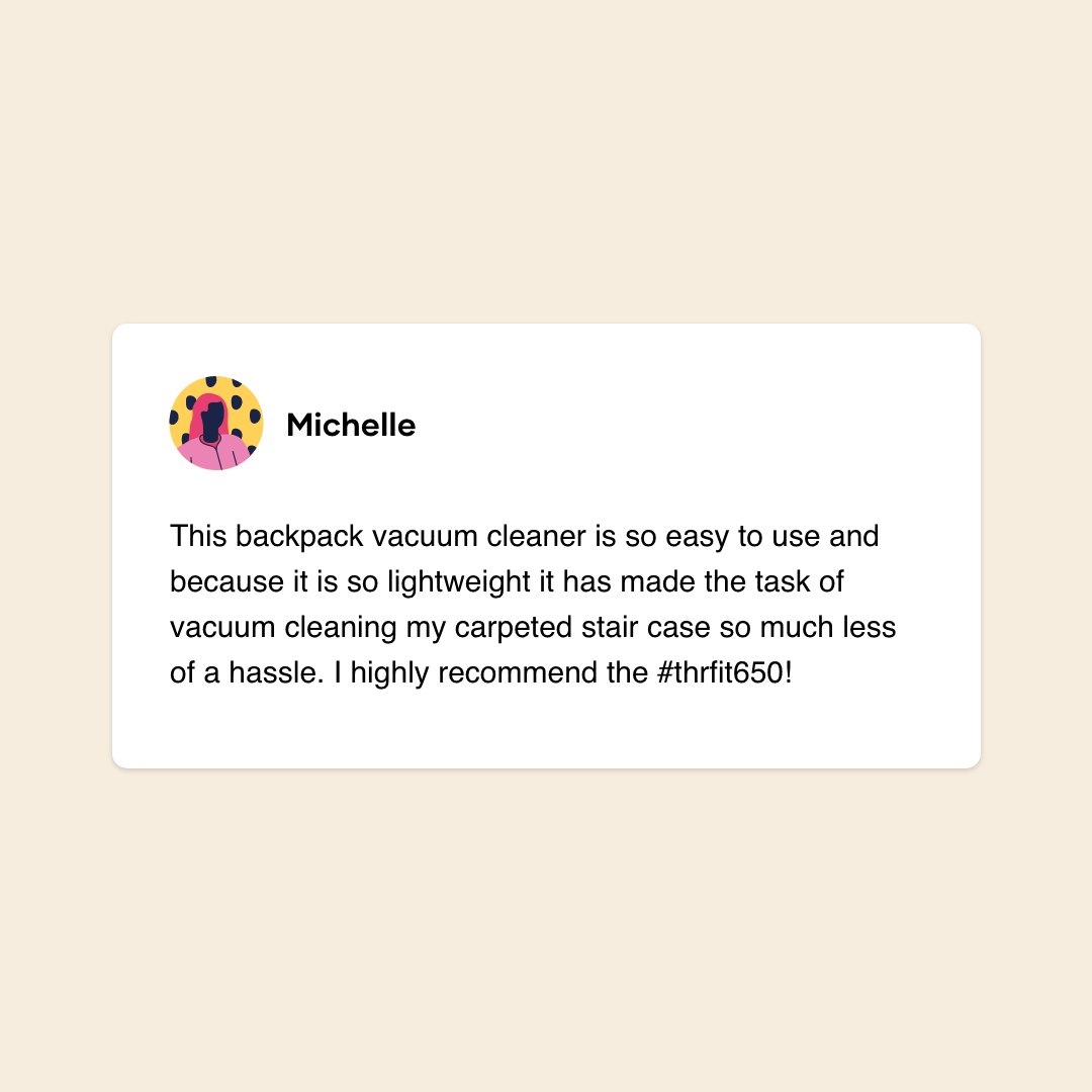 Our mission is to create enjoyable cleaning experiences with products that make people happy🥰⁠
⁠
Michelle: mission accomplished 😎⁠
⁠
#pacvac #enjoyablecleaning #reviews