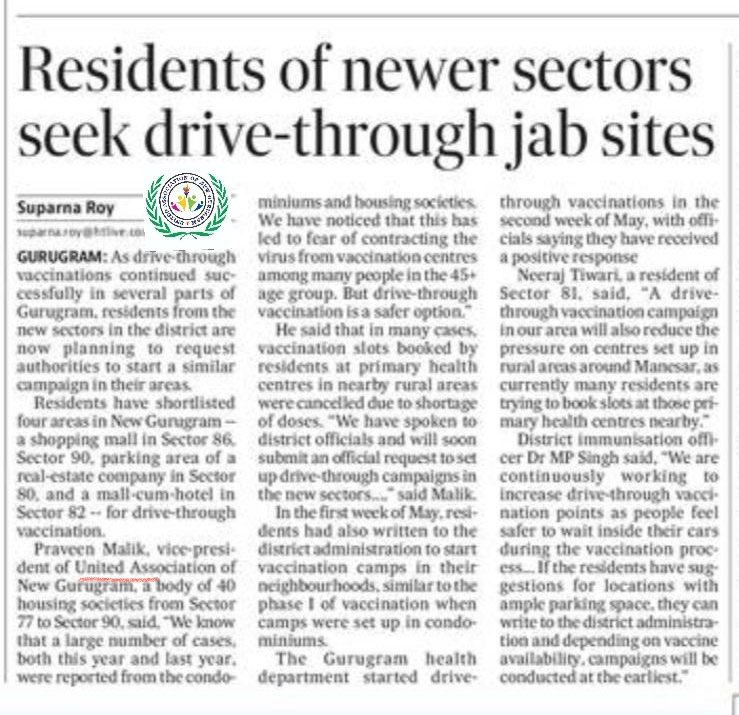 <a href="/DC_Gurugram/">DC Gurugram</a> The Open Vaccination camps in PHC/CHC will not solve the purpose towards catering of mass rather they leads to Chaotic situations &amp; even the chance of COVID spreading are more for cities like #GGN the best way is to start #Vaccination_Camps_in_Societies 

#B43wave