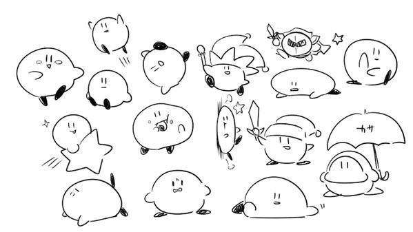 過去のカービィらくがき 