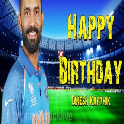 Dinesh Karthik Turns 36 - Happy birthday Dinesh Karthik   