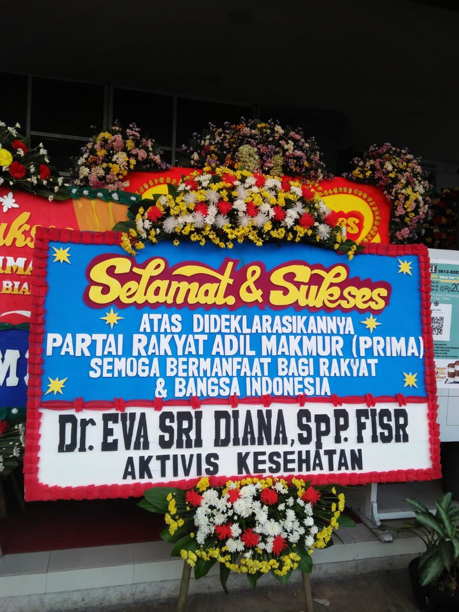 DrEvaChaniago's tweet photo. Selamat&amp; sukses atas deklarasi “Partai Rakyat Adil Makmur”(PRIMA),1 Juni 2021
@prima_or_id 

Hanya bisa berdoa&amp; dukung dari luar,Smoga bermanfaat bg bangsa &amp; rakyat Indonesia

Sukses utk mentor terbaik saya,Bp MayJend TNI(Purn) R. Gautama W sbg Ketua MPP PRIMA

Salam Perjuangan✊🏻 https://t.co/EY4PZe0hxE