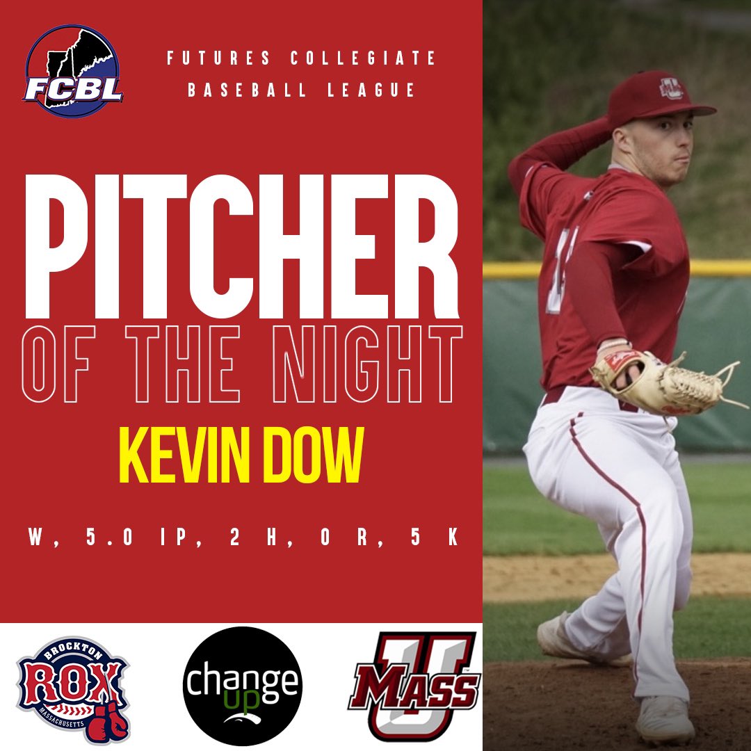 FuturesLeague's tweet photo. Awards time and a @RoxBaseball sweep to end #FCBLOpeningWeek!
@ChangeUpBB Pitcher of the Night: @kdow44 (@UMassBaseball): 5 IP, 2 H, 0 R, 5 K!
78 Sports Player of the Night: @BrycinBH2 (@PostUBaseball): 2-5, 3B, 2B. 2 R, 2 RBI!
#Rox win 8-6! Happy Memorial Day!
#FuturesLeague https://t.co/K2lc66TMhB