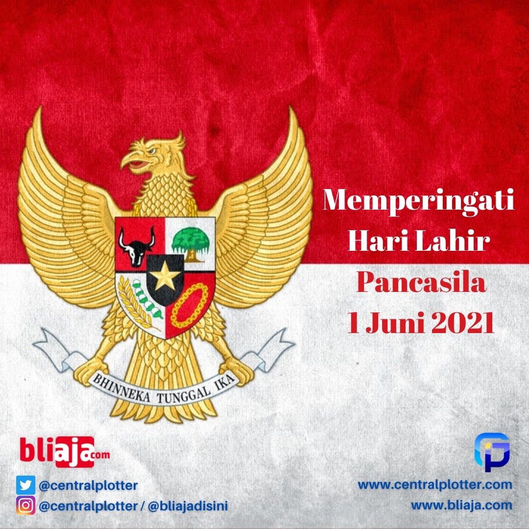 Selamat Memperingati Hari Lahir Pancasila.

Mari senantiasa mengamalkan butir-butir pancasila demi mewujudkan persatuan dan kesatuan Indonesia.

#CentralPlotterIndonesia
#bliaja #bliajadisini