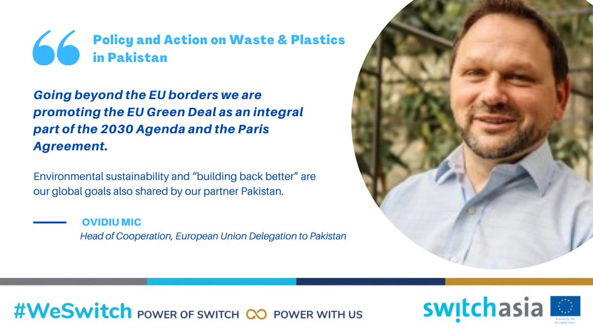 switchasia's tweet photo. The Government of Pakistan is fully committed to playing a leadership role in environmental conservation and protection. @SWITCHAsia @EUPakistan are closely working with @ClimateChangePK @zartajgulwazir. Join our #WorldEnvironmentDay celebration 👉 https://t.co/rhbbZosIL8 #SCP https://t.co/f9rNiH0qc5