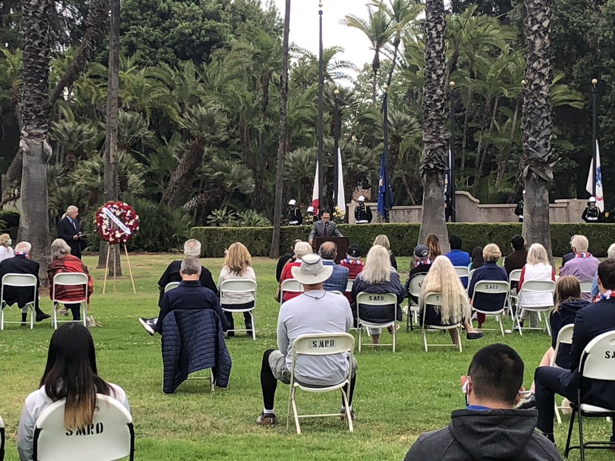 Today I was in San Marino to observe Memorial Day ceremonies. It was wonderful to see many community members in person. Thank you to our cities in the 49th District in honoring the memory of the men and women of our armed services for their sacrifices to protect our democracy.