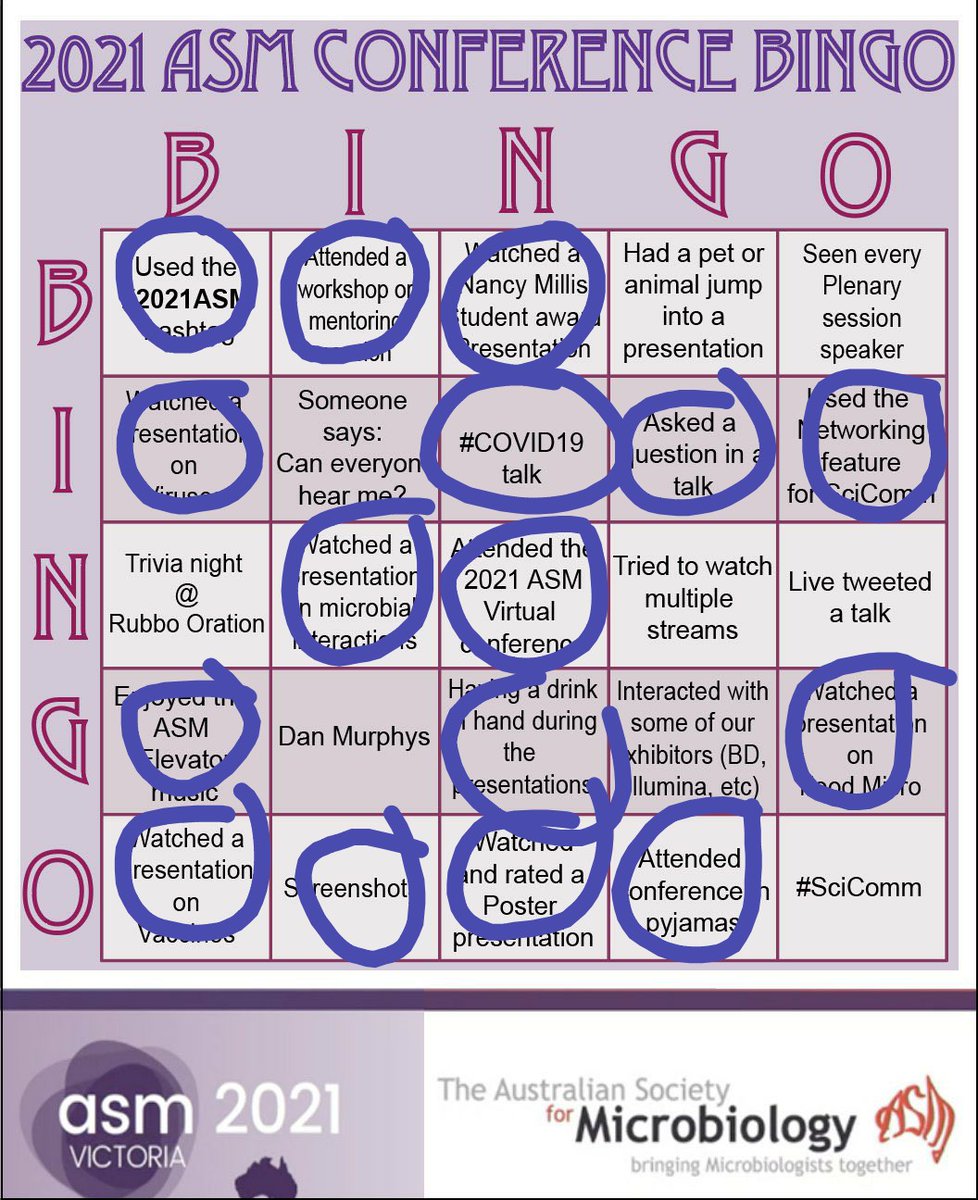 marion_bichet's tweet image. I am getting close! The next one&apos;s will be harder, still a few more days to complete  😅
#2021ASM #Bingo @AUSSOCMIC