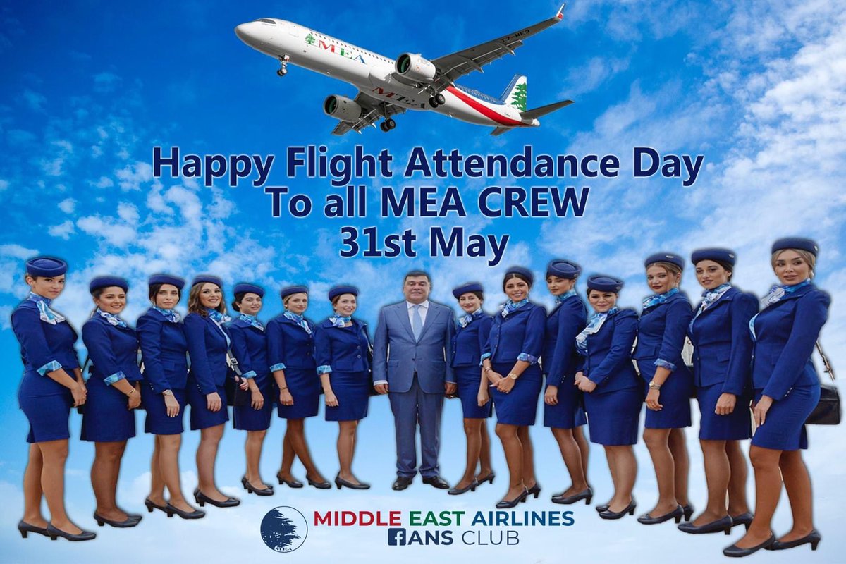 YNHallak's tweet photo. Never forgotten ๐
Wishing all #MiddleEastAirlines - #AirLiban
#CabinCrew a Happy Flight Attendance Day๐๐
''Yatekon Alf 3afye'' Thank you for your Hard Work โ๏ธ
#Flightattendant #Flightattendanceday #FlyMEA #TravelMEA https://t.co/WtvxzejuTJ