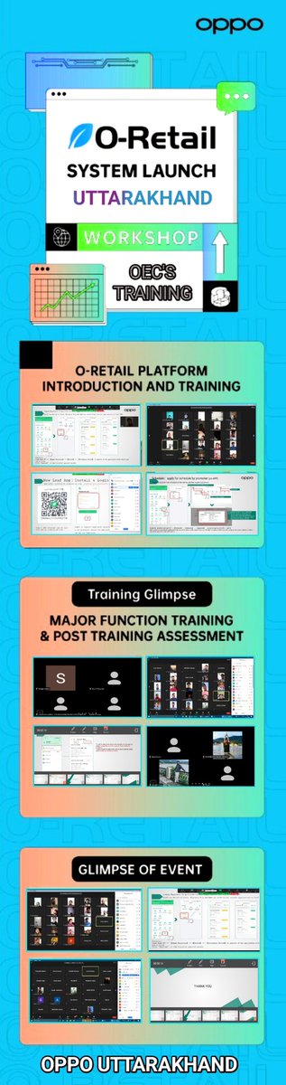 OUttarakhand's tweet photo. 🎊O-Retail System Launch Training 🎊

🥳“The only person who is educated is the one who has learned how to learn and change.”

👨‍🎓OEC'S Training
✌️OPPO O-Retail
👍Team UTK https://t.co/F4dg4iEZVJ
