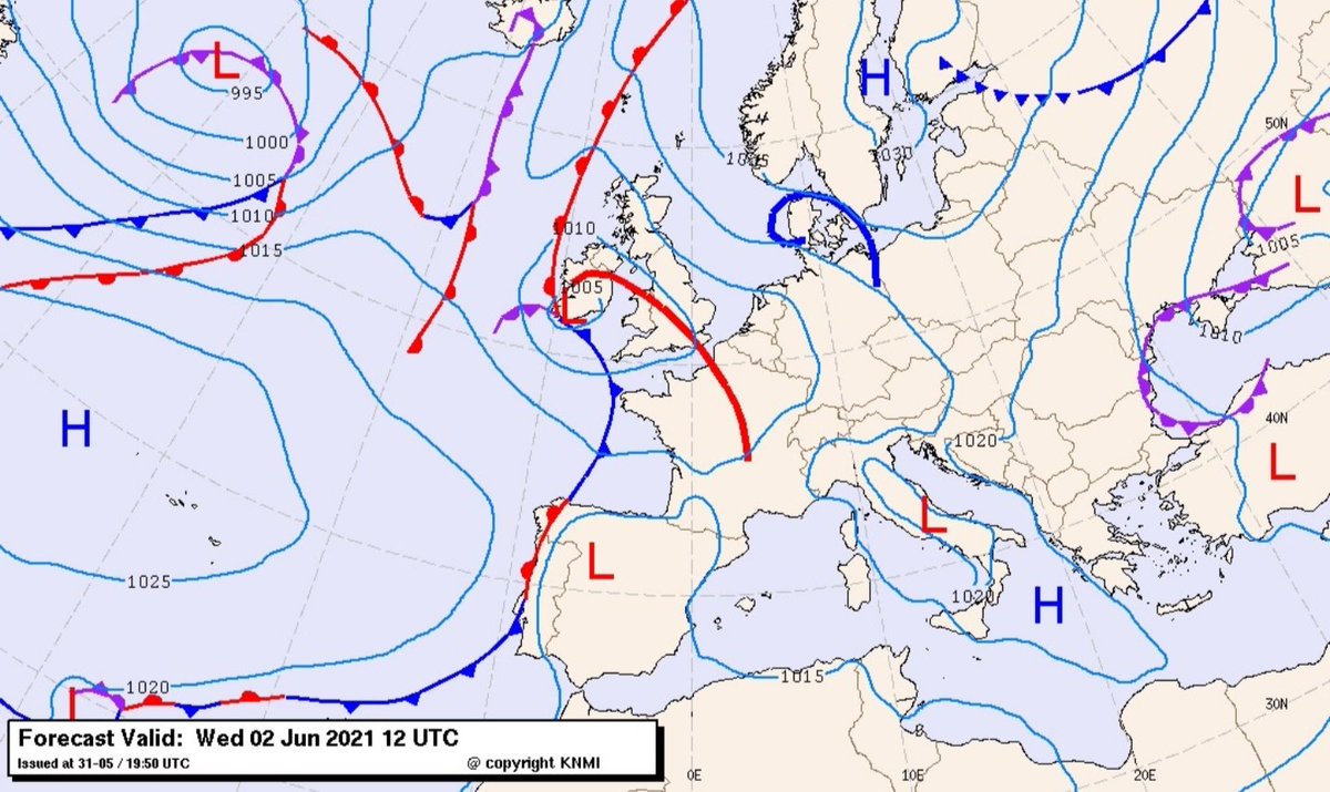 Jantje_'s tweet image. Convergentielijn voor woensdag...  #onweer