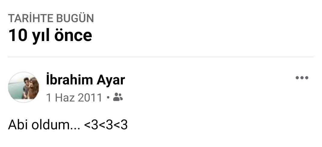 Ulan bee :(( 2 sene sonra bunu paylaştığım yaşa gelecek