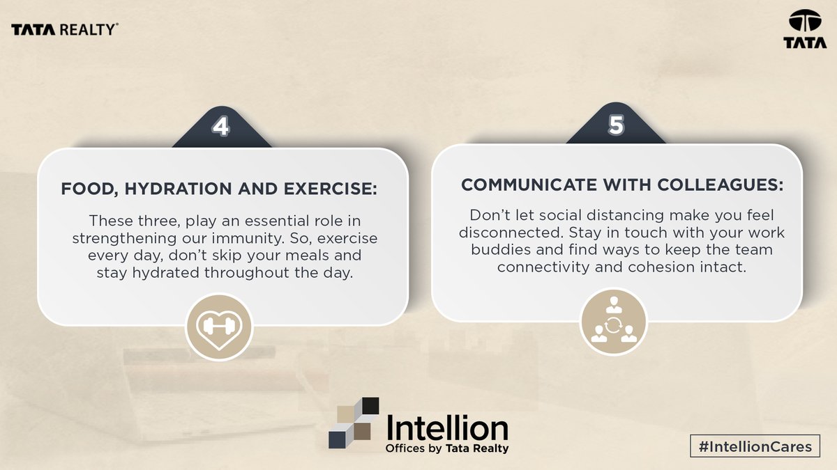 TataIntellion's tweet photo. The stiff routine makes it tough to focus on work. Here are some tips to make your work routine more flexible and effective. #IntellionCares #WorkFromHome #tuesdaytips https://t.co/vHeVFZuITE