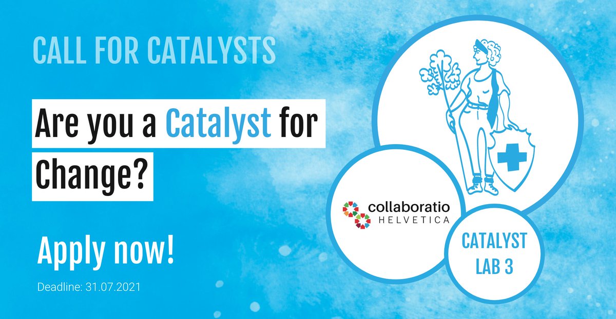 Find out how you can drive systemic change and make an important contribution to more ecological responsibility, more humanity and to the common good in Switzerland. 

Find more information on our website!
collaboratiohelvetica.ch/en/catalyst-la…

#Catalyst #Catalystlab #Agenda2030 #change