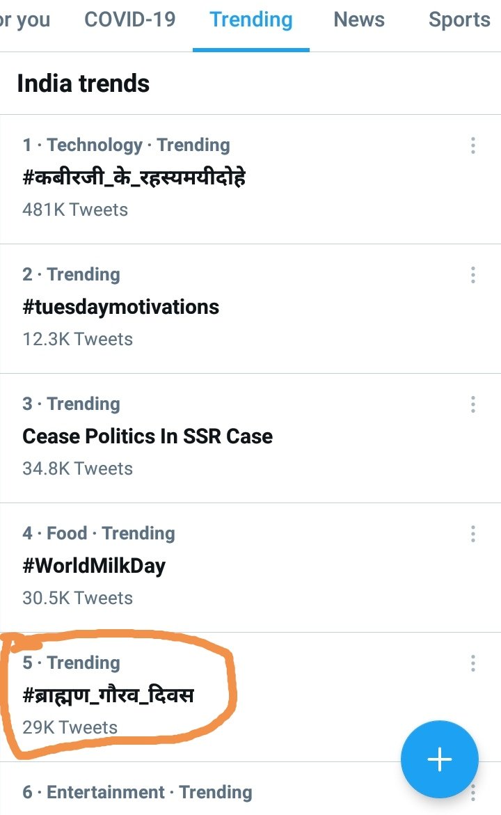 PSJhalawar's tweet photo. Brahman Trending IN india on twitter 

Support tweet
👇👇👇👇👇👇
#ब्राह्मण_गौरव_दिवस https://t.co/MwXMKmrAOw