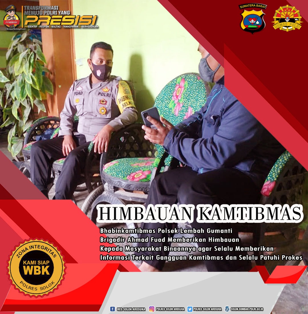 SolokHumas's tweet image. Himbauan Kamtibmas