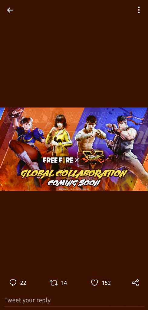 Free Fire Street Fighter V Content Is Coming Soon