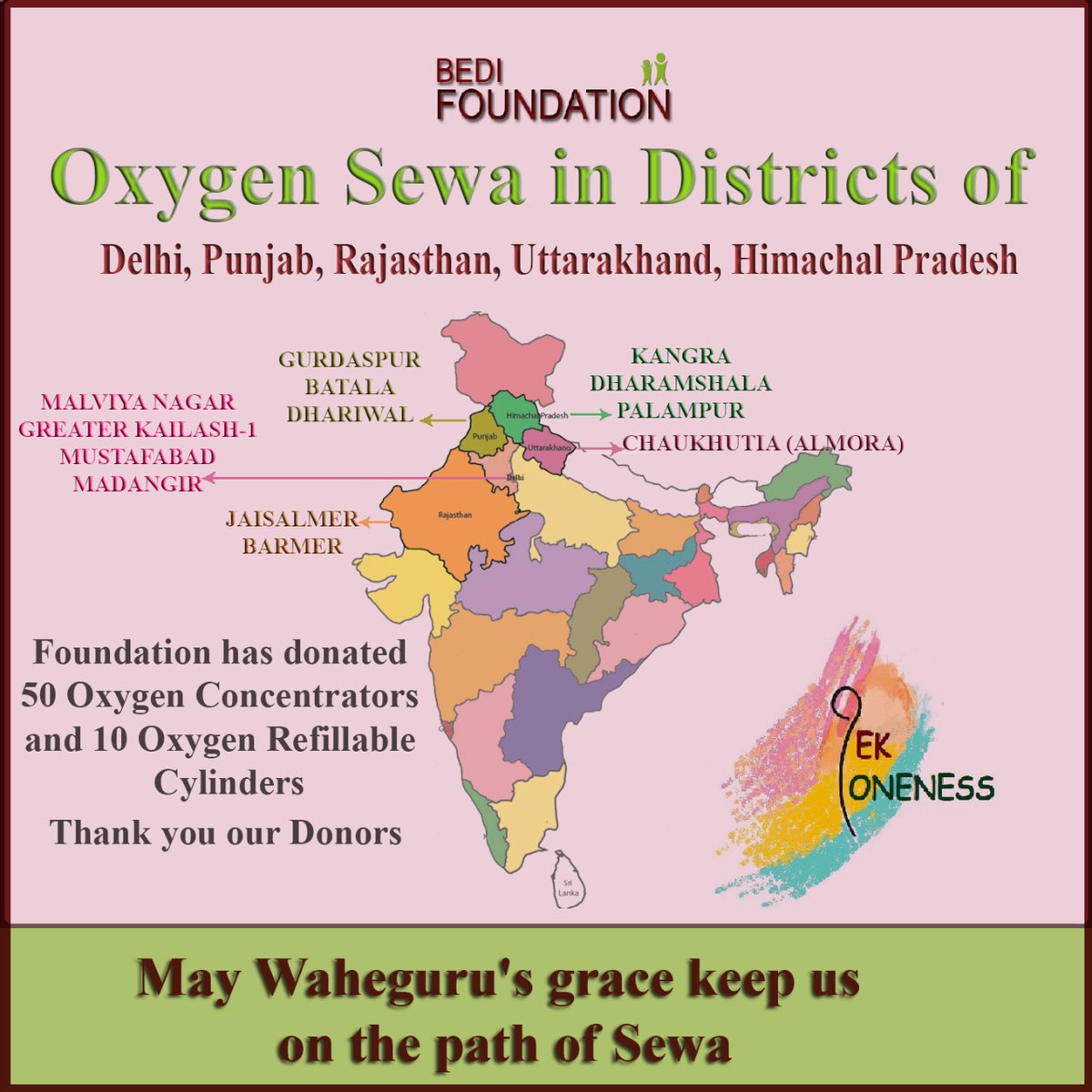 Oxygen4Needy.
DonateGenerously- RefillableCylinders, Concentrators& O2 Plants linktr.ee/bedifoundation
#BediFoundation #Covid19IndiaHelp #COVIDEmergencyIndia  #COVID19 #OxygenSOS #OxygenCrisis #Delhi  #coronavirusreliefaid #india #covid_19 #corona #coronavirus #oxygen #covidindia