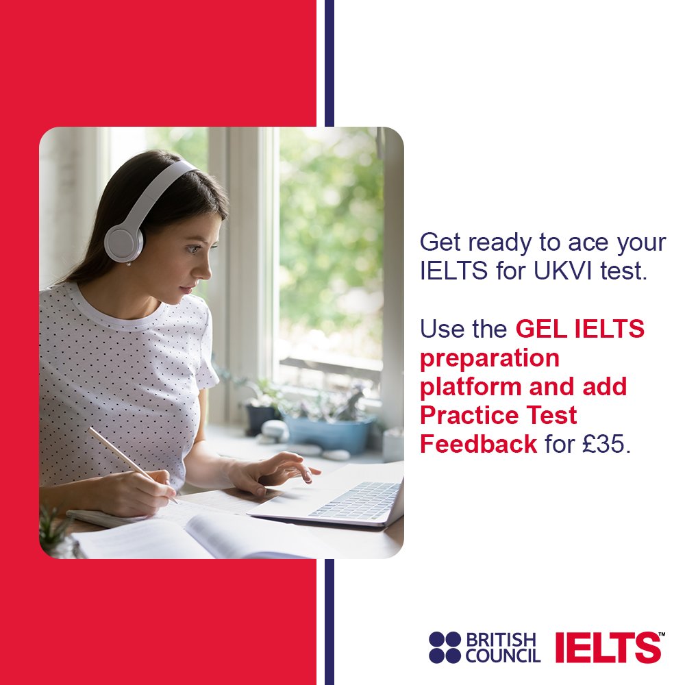 UgBritish's tweet photo. Practice Test Feedback, an additional feature to GEL IELTS Prep platform where you can choose to purchase feedback from an IELTS examiner at £35 to receive a written feedback report on your writing and speaking mock.
https://t.co/dc5ipqsPIs
#ExploreWithBritishCouncil https://t.co/p5Lu1b6tPP