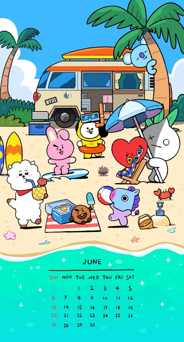 21 06 01 Bt21 ６月の壁紙 愛されるために生まれたテヒョン