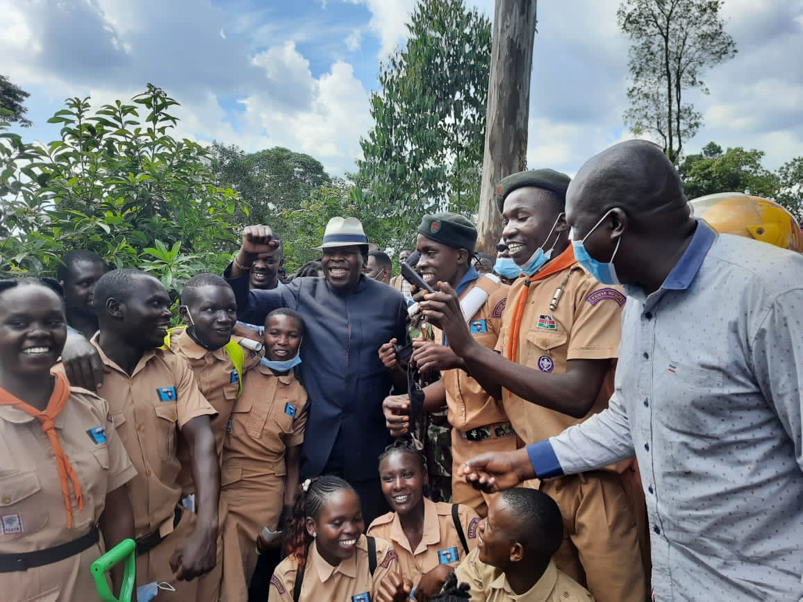 StanleeMaina's tweet photo. Thanks to CS @EugeneLWamalwa for initiating the National Tree Planting Campaign and creating time to be with the Red Panda Rover Scout Crew Kitale,  to mark this. #scoutsforagreenertomorrow 
@worldscouting @KenyaScouts @ScoutingAfrica https://t.co/OmkfCZsOCV
