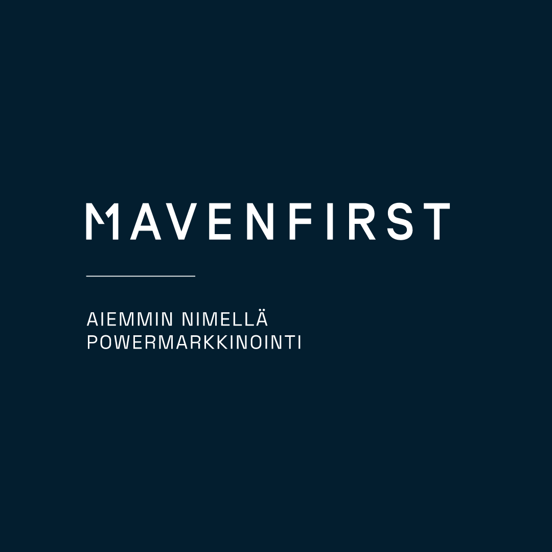 mavenfirst_fi's tweet photo. Hienoja uutisia: brändimuutoksen myötä vaihdoimme nimemme Powermarkkinoinnista Mavenfirstiksi. Kurkkaa uudet kotisivumme: https://t.co/u5NsDZ0C3g
#b2bmarkkinointi #brändimuutos https://t.co/8gwbqGm5W9