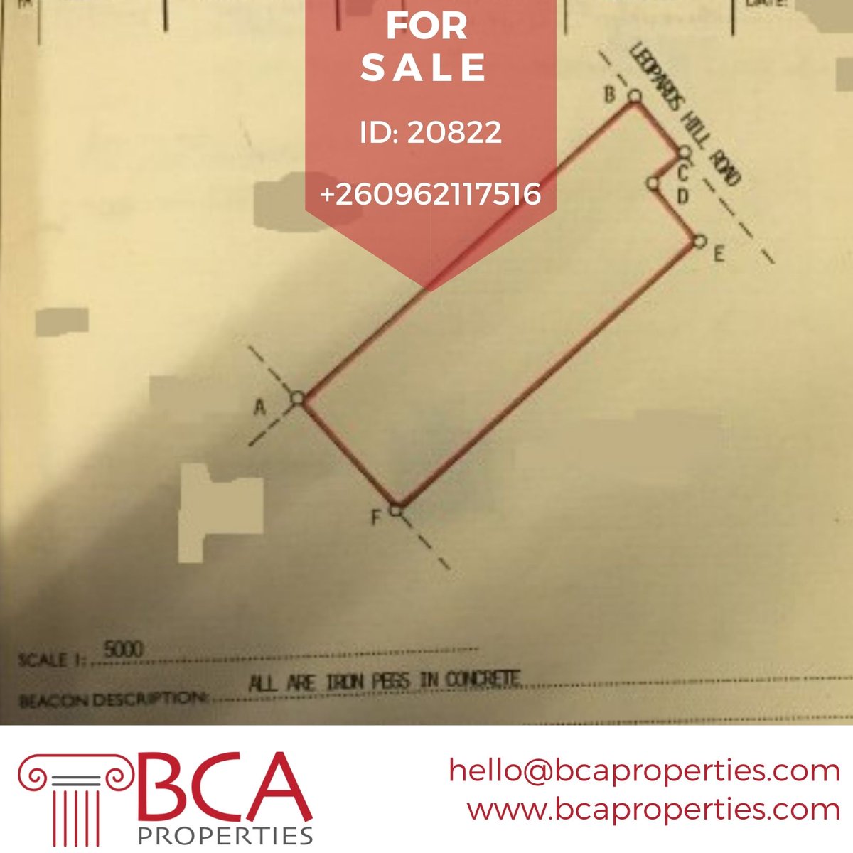 Prime land for sale on Leopards Hill Road perfectly suited for upmarket property developments.
Click to See more 👉: bcaproperties.com/property/prime…
#bcaproperties #lusaka #Zambia #property #realestate #PricedToSell #OpenForOffers #PrimeRealEstate #landdevelopers #LeopardsHill