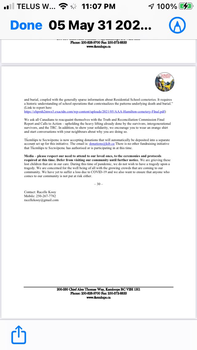 stsmamlt's tweet photo. Media release from Kukpi7 Rosanne Tk̓ emlúps te Secwépemc is now accepting donations that will automatically be deposited into a separate account set up for this initiative. The email is: donations@kib.ca There is no other fundraising initiative that Tk̓ emlúps te Secwépemc has . https://t.co/UaYulK66hY