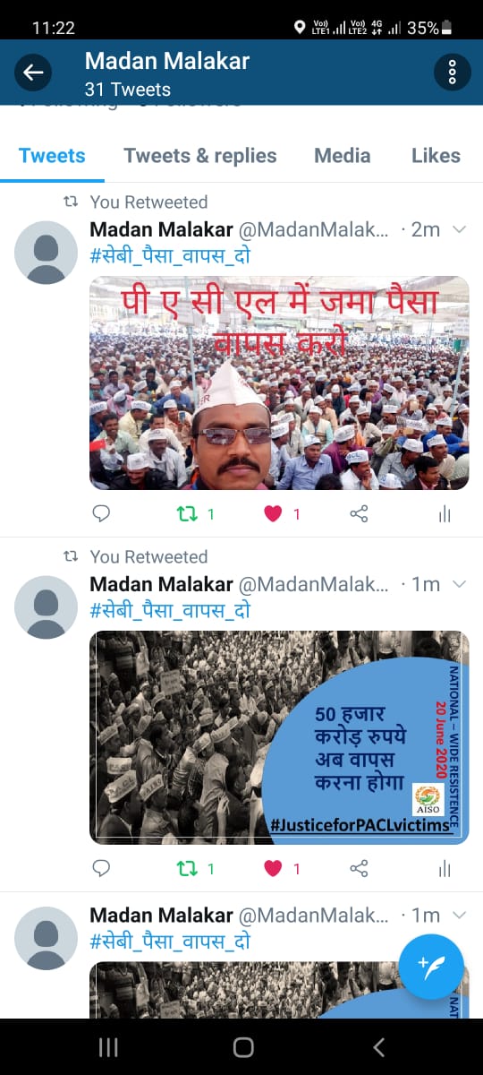 sharma_mor's tweet photo. #सेबी_पैसा_वापस_दो
PACL
इस कोराना काल में भी हम 6 करोड़ पीएसीएल पीड़ितों को कब तक जिंदा जला जला कर मारते रहेंगे माननीय मोदी जी
@PMOIndia @narendramodi @ndtvindia @ZeeNews @aajtak https://t.co/7MQ7op3bLt