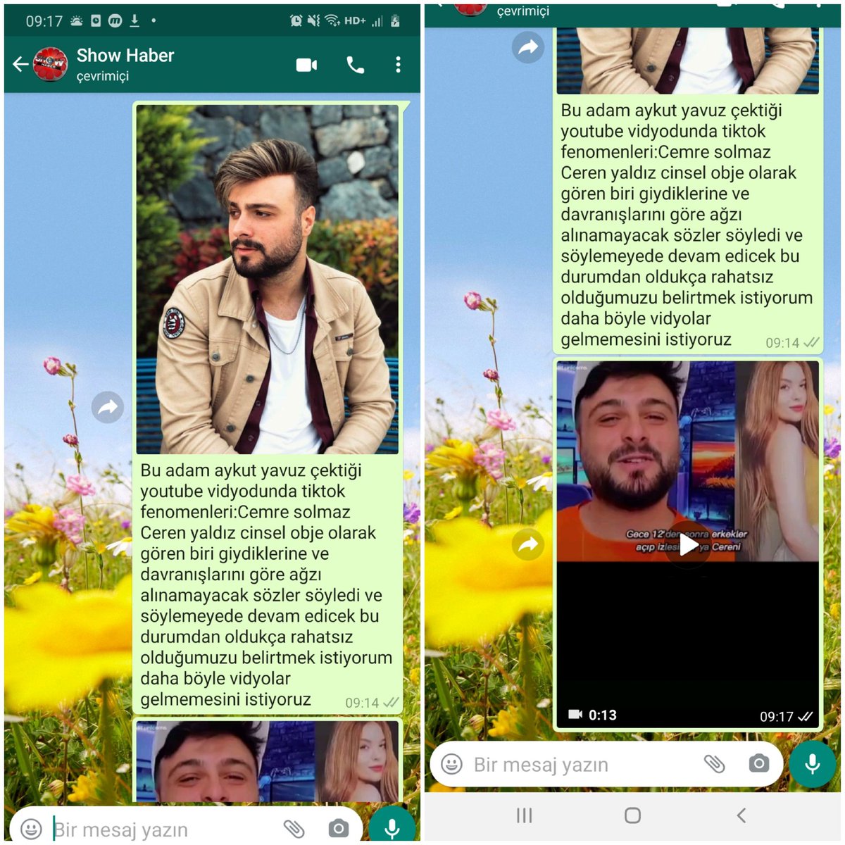 cemresolmazz233's tweet image. ... 💔bu bi Tacizdir aykut yavuz hem benim idolum&apos;e ve cerene böyle dıyerek sözlü tacizde bulunuyosun