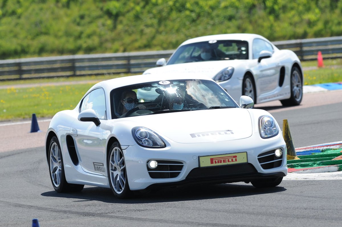 SGrincell's tweet photo. What an amazing present, absolutely loved driving these beauties at Thruxton. 130mph in the Ferrari 🥰xx https://t.co/Kn9YbVRMQe