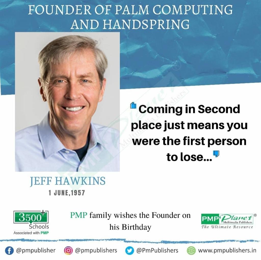 PmPublishers's tweet photo. Pmp family wishes the Founder on his #Birthday
Founder of #palm computing and #handspring
#techybirthday #jeffhawkins #palmcomputing #founder #PMP #pmpublishers #itplanet https://t.co/SSfiKbFO1q